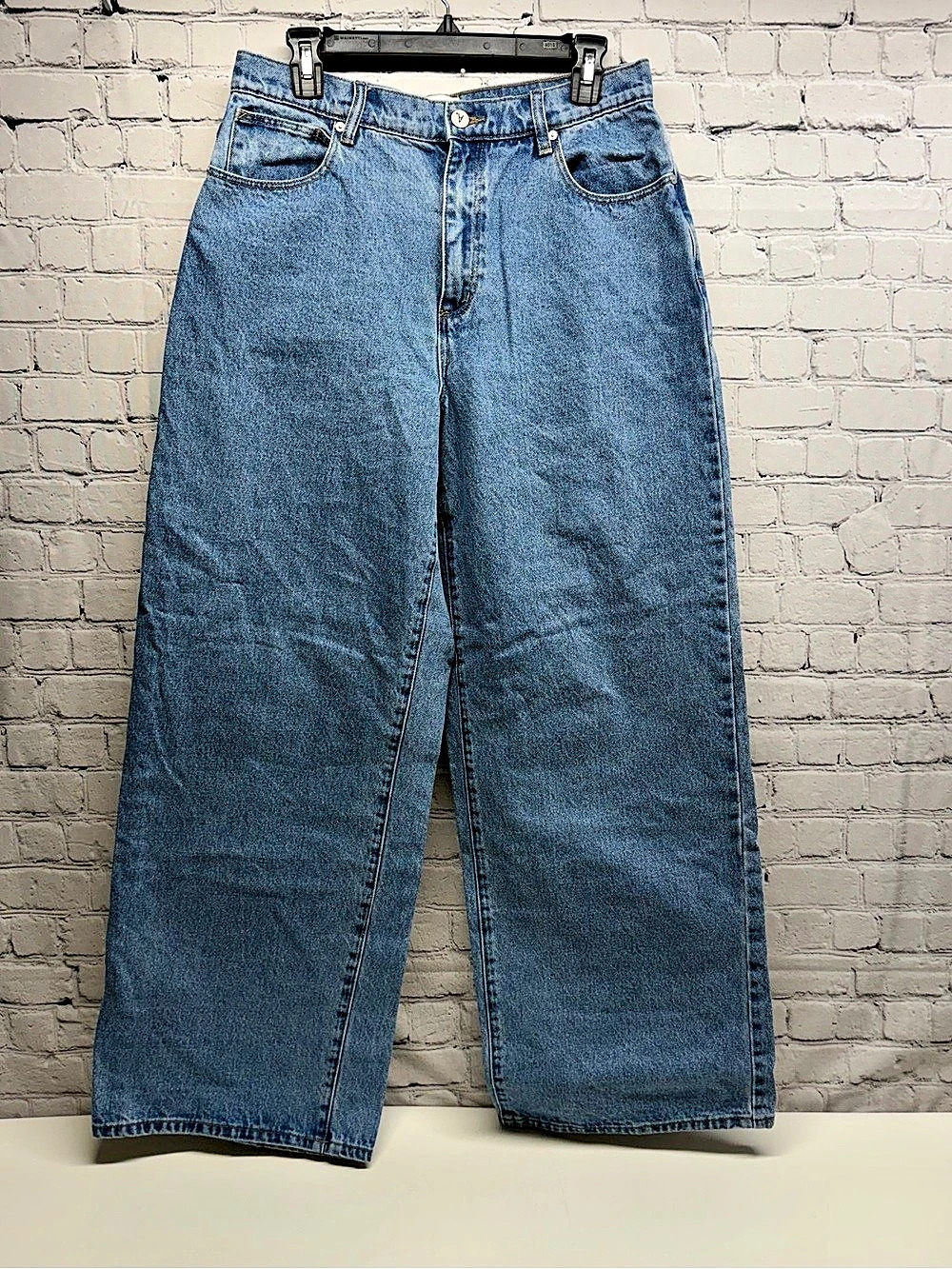 Abrand Jeans 95 Super Baggy Straight Leg Jeans Blue Waist 28